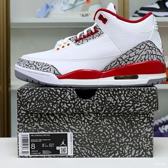  Air Jordan Retro Red(CT8532-126） Cardinal 3 1004